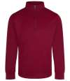 LV874 1/4 Zip Tracksuit Top Burgundy colour image